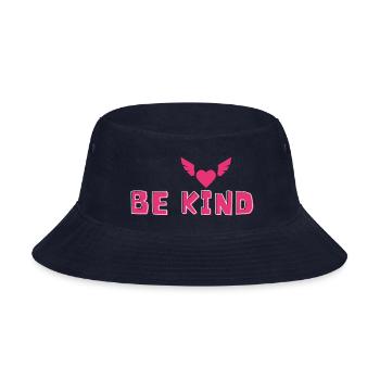 Be kind 1 - Bucket Hat - navy - Front