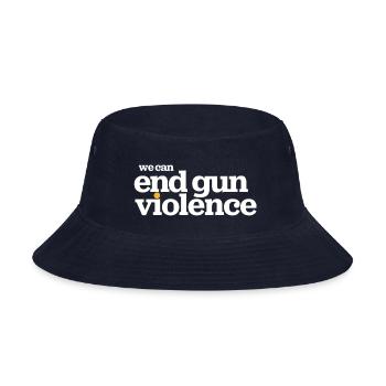 Wear Orange- We Can End Gun Violence - Bucket Hat - navy - Front