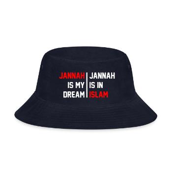JANNAH IS MY DREAM art T shirt - Bucket Hat - navy - Front