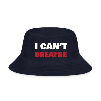 I cant breathe 1 1 - Bucket Hat - navy - Front