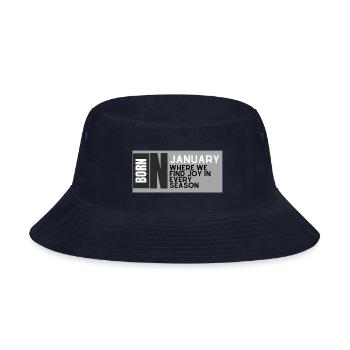 Joyful January - Bucket Hat - navy - Front