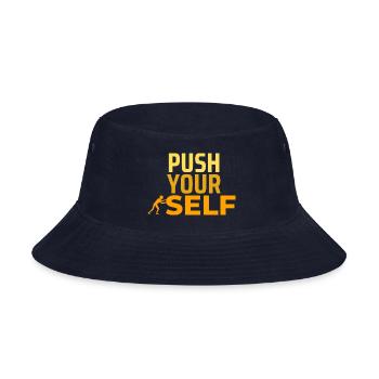 Push your self Design - Bucket Hat - navy - Front