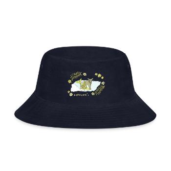 Capricorn Surfy Zodiac Retro Surf Art By Surfy - Bucket Hat - navy - Front