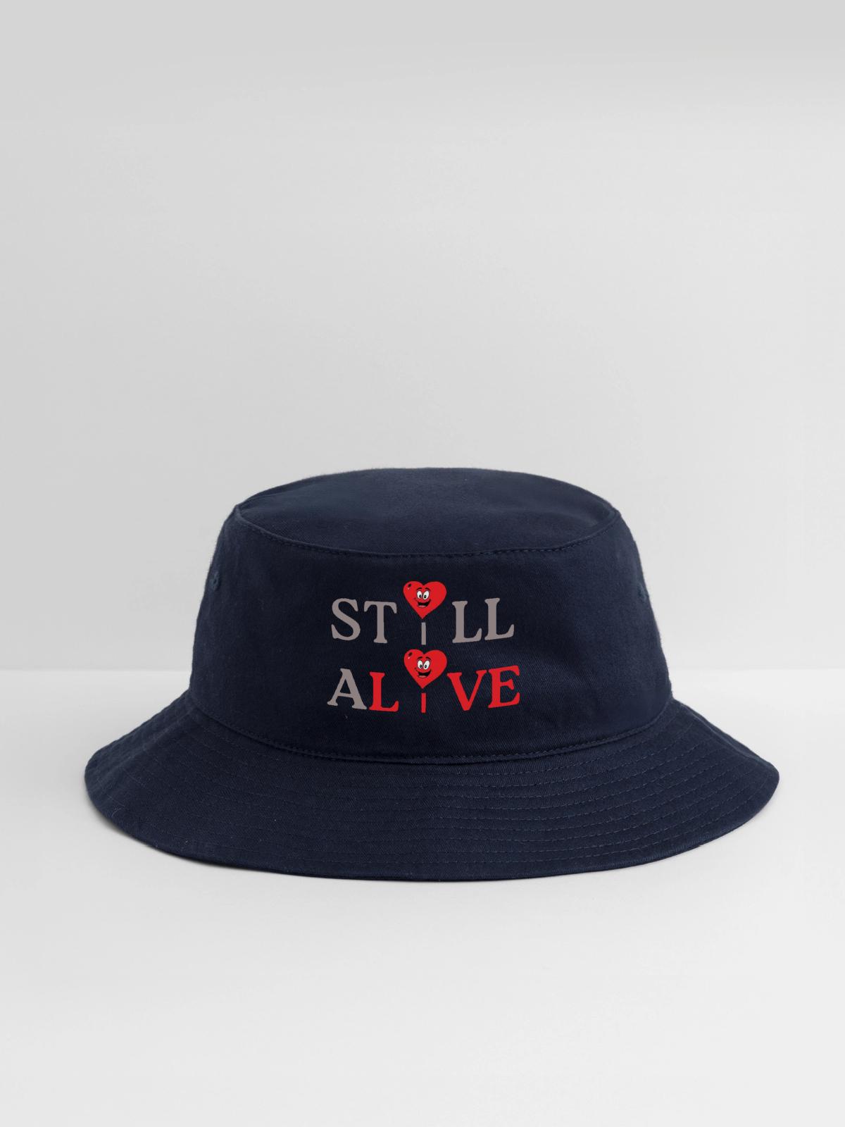 Live - Bucket Hat - navy - Front