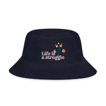 Life is strugle - Bucket Hat - navy - Front