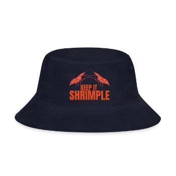 Keep It Shrimple Funny Apparel - Bucket Hat - navy - Front