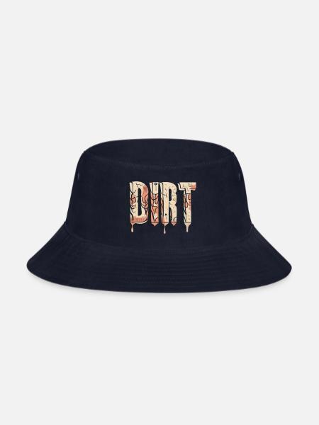 Dirt Logo 3 - Bucket Hat - navy