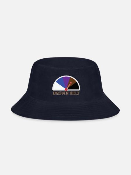 Brown Belt Jiu Jitsu Speedometer - Bucket Hat - navy