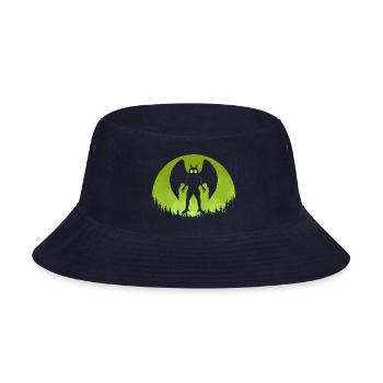 Mothman Moon - Bucket Hat - navy - Front