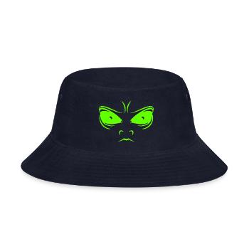 Alien Face - Bucket Hat - navy - Front