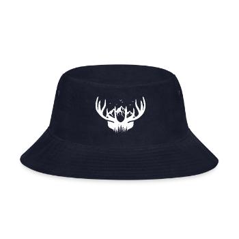 Deer hunting hunter antler deer hunter forest - Bucket Hat - navy - Front