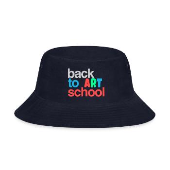 Back To Art School - Bucket Hat - navy - Front