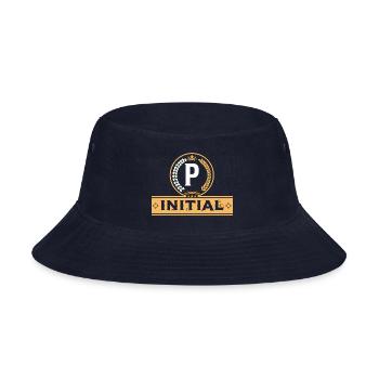 Alphabetical P - Bucket Hat - navy - Front