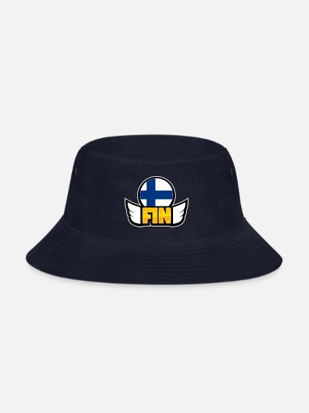 Finland wings 1 - Bucket Hat - navy