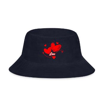 Love - Bucket Hat - navy - Front