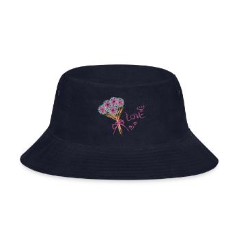 Flowers Art - Bucket Hat - navy - Front
