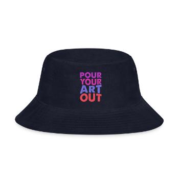 Pour your art - Bucket Hat - navy - Front