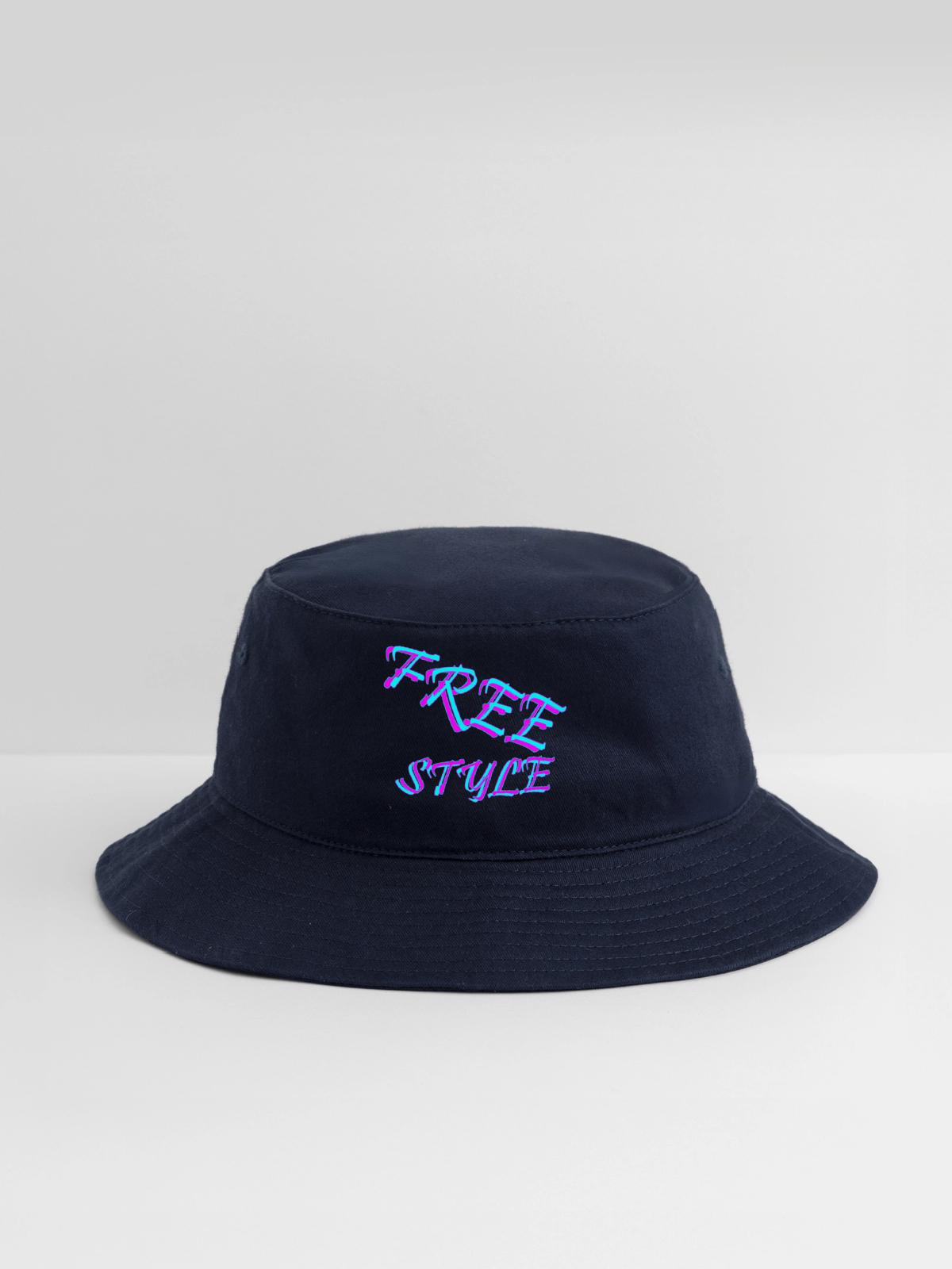 “FREE STYLE” – CHIC T-SHIRTS - Bucket Hat - navy - Front