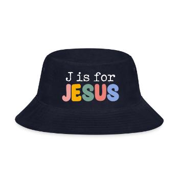 Jesus - Bucket Hat - navy - Front