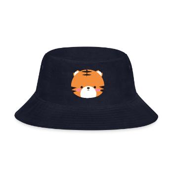 tiger face - Bucket Hat - navy - Front