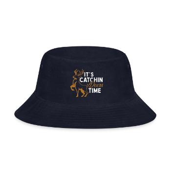 Catchin Deers Season Hunting Decoy Deer Targets - Bucket Hat - navy - Front