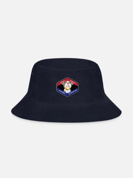 Brain Freeze Pittie - Bucket Hat - navy