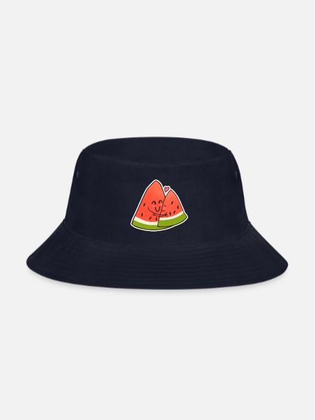 Cute Watermelon 1 - Bucket Hat - navy