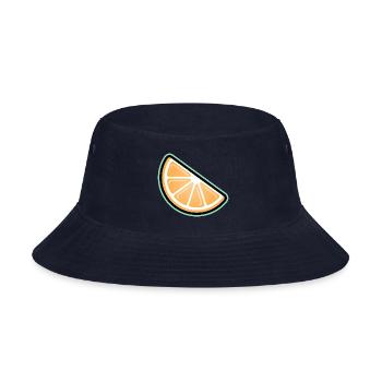 Orange Slice - Bucket Hat - navy - Front