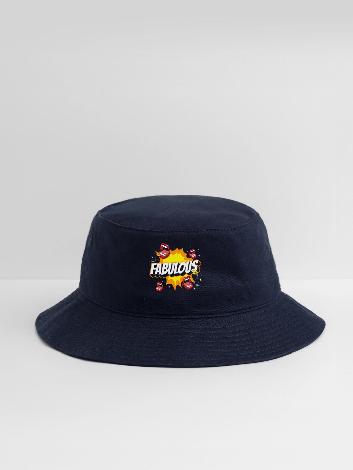 Comic Style Design Pow! - Bucket Hat - navy - Front