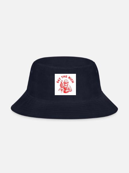Eat the rich Karl Marx Eat Doner Kebab Rich - Bucket Hat - navy