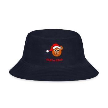 SANTA BEAR - Bucket Hat - navy - Front