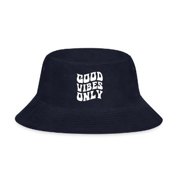 Good Vibes Only 1 1 - Bucket Hat - navy - Front