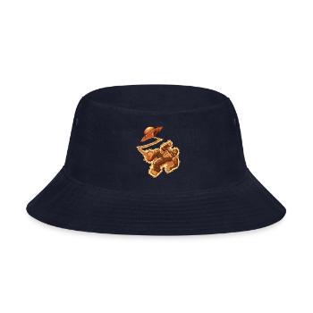 Aliens Kidnap Giant Gorillas - Bucket Hat - navy - Front
