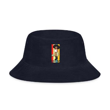 Swag Black Girl Magic Melanin Juneteenth Women - Bucket Hat - navy - Front