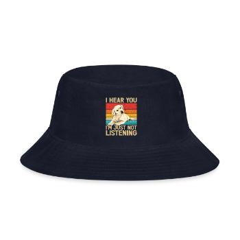 I hear you i m just not listening - Bucket Hat - navy - Front