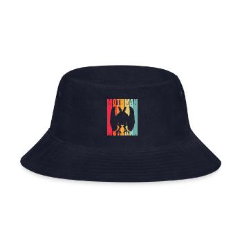 Retro Mothman - Bucket Hat - navy - Front