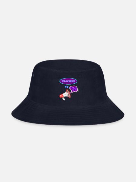 “DARE TO SPEAK UP!” – INSPIRATIONAL/MOTIVATIONAL - Bucket Hat - navy