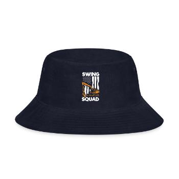 Excavator Operator, Dig out stuff - Bucket Hat - navy - Front