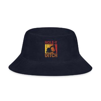 Excavator Operator, Dig out stuff - Bucket Hat - navy - Front