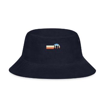 Retro Chess - Bucket Hat - navy - Front