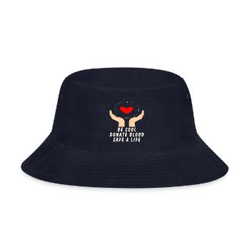 Be Cool Give Blood - Bucket Hat - navy - Front