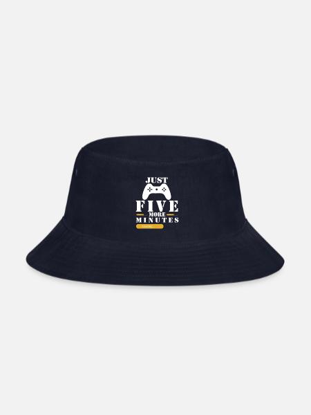 Just Five More Minutes 1 - Bucket Hat - navy