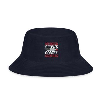 Detective Murder Shows And Comfy Investigator Cop - Bucket Hat - navy - Front
