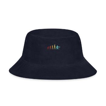 Chess Evolution Grandmaster Queen Player - Bucket Hat - navy - Front
