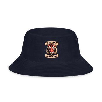 TIGER FACE - Bucket Hat - navy - Front