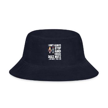 Funny Nutcracker Saying - Bucket Hat - navy - Front