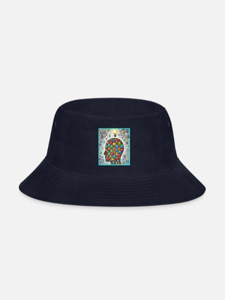 PUZZLES – INSPIRATIONAL/MOTIVATIONAL TEES - Bucket Hat - navy