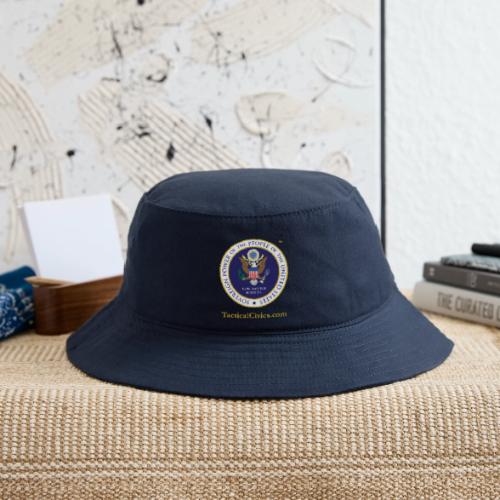 The Peoples Seal w gold url - Bucket Hat
