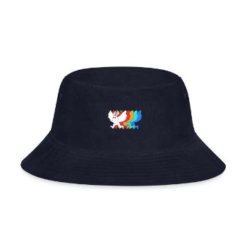 Cryptozoologist Cryptid Mothman - Bucket Hat - navy - Front