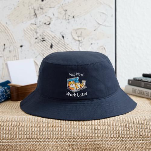 Nap Now Work Later Cat - Bucket Hat